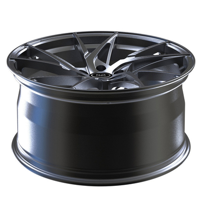 21 pulgadas Monoblock 1 pedazo forjaron negro cepillado de aluminio direccional de las ruedas