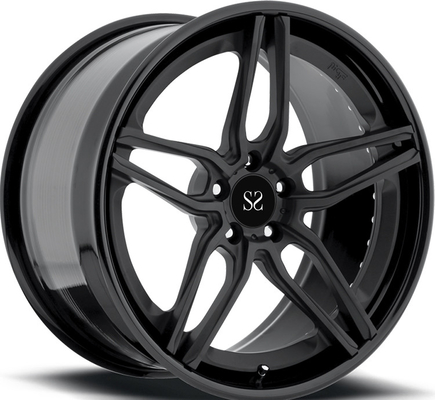 Black Spoke 1pc ruedas de aleación forjada 18 19 20 21 22 pulgadas PCD 5x120 llantas de lujo personalizadas