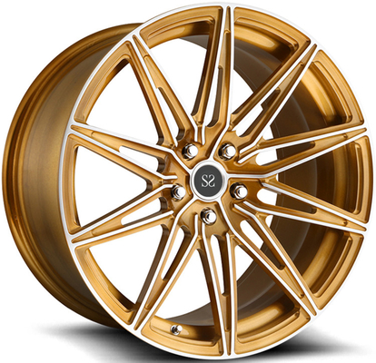 Oro 1-PC 18 19 pulgadas de aleación forjada llantas personalizadas para ruedas Maserati