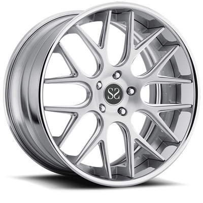 Concave dos piezas de ruedas forjadas 17-22 pulgadas de aleación de aluminio borde del coche para BMW X7