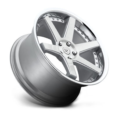 2-piece forjó al proveedor de la rueda de coche fabrica todo el tipo de aleación de aluminio del borde 5x112 6061-T6 de la rueda del mercado de accesorios