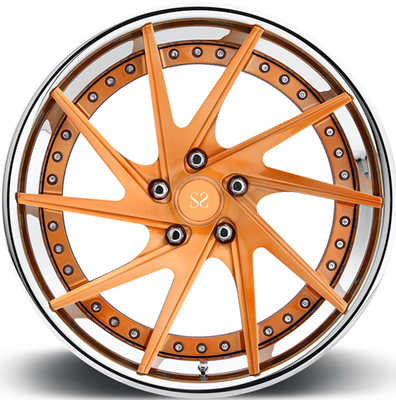 Los bordes forjados 2-Piece forjaron las ruedas para Tesla Audi	SQ5/19&quot; las ruedas de la aleación bordea 5x112