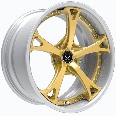 el aluminio 5x112 5x120 de 20 bordes de la pulgada rueda para las ruedas forjadas resistentes del mercado de accesorios del coche