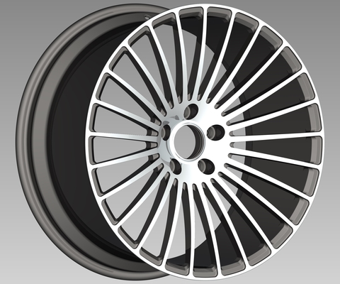 El nuevo diseño fabricación del proveedor del coche de las ruedas de 1 pedazo forjó bordes de la aleación
