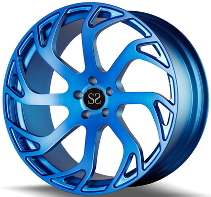 20 ruedas forjadas azules de encargo hechas de la aleación de aluminio 6061-T6 para Ford 5x108