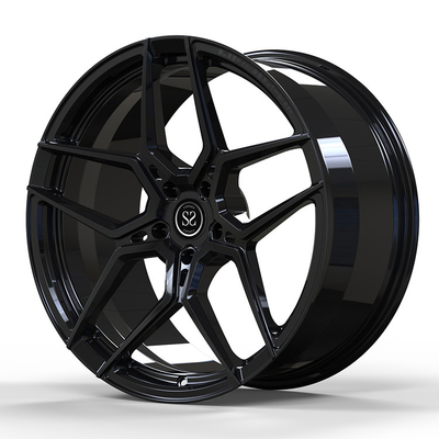 La PC del negro brillante 1 de Ss1057 21x13 J forjó las ruedas de la aleación para Lamborghini Aventador 2016 5x112 5x120