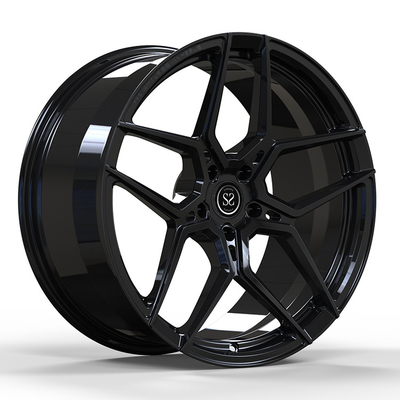 La PC del negro brillante 1 de Ss1057 21x13 J forjó las ruedas de la aleación para Lamborghini Aventador 2016 5x112 5x120