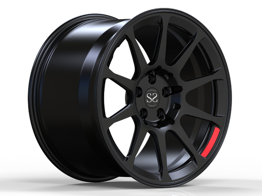 Matte Black Monoblock Forged Car rueda 20 pulgadas para los bordes de la aleación de aluminio de Audi R8