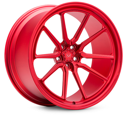 El caramelo Porsche plano rojo forjó el coche de las ruedas 24inches modificado para requisitos particulares para el coche de GT