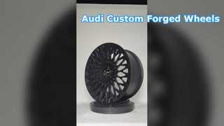 Llantas forjadas de 1 pieza en negro satinado con radios múltiples de 18", 19", 20", 21", 22" y 23" para Audi