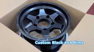 Llantas 4x4 negras de 17"~22" y 6 radios Patrón de pernos 6x139.7