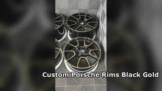 Llantas Porsche OEM Negro Oro 18~24 pulgadas