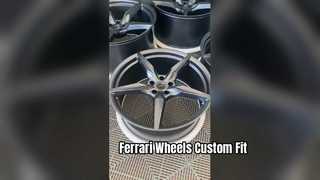 Ruedas forjadas Gun Metal Custom de 1 pieza de 18 a 24 pulgadas para Ferrari