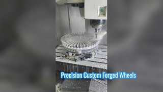 Fresado CNC de disco central de rueda forjado de múltiples radios