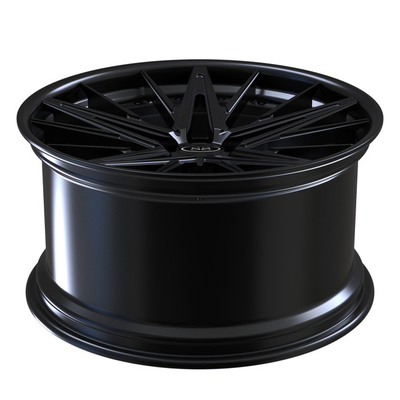 Matte Black Forged rayo de centro de bronce de 2 del pedazo del barril ruedas del labio para Maserati Quattroporte