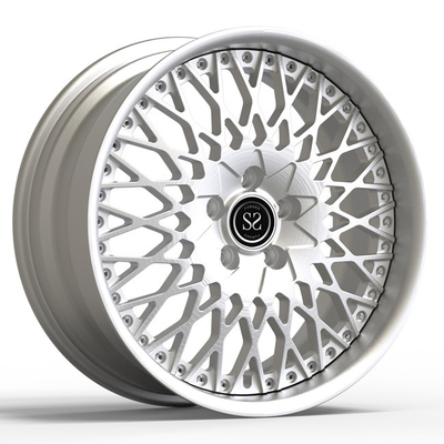 el aluminio 18X8 2 pedazos forjó el final del metal de las ruedas para el carrito Car Rims de Volkswagen