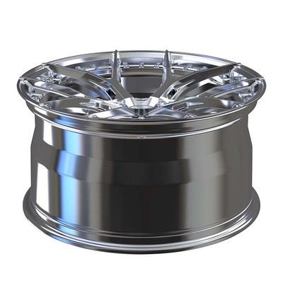 El barril pulido que 2 pedazos forjaron las ruedas cepilló el disco 21 22 23 pulgadas de aleación de aluminio