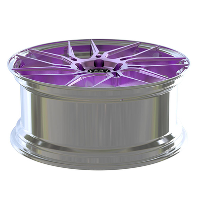 La aleación de aluminio de las ruedas de la PC de Violet Disc Forged 2 bordea 19 20 21 pulgadas de barril pulido