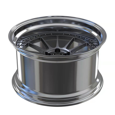 El labio pulido forjado bordea el plato profundo de la PC de 2 pedazos para las ruedas de los rayos del metal de arma de Audi S3