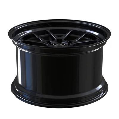 Matte Black 2 pedazos forjó los labios del negro brillante de los discos de las ruedas 19inch para los bordes de Toyota Supra