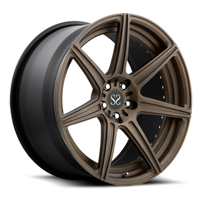 Aleación de aluminio 2 piezas de ruedas de bronce forjado para Audi Rs6 Rs7 Rims21 22 pulgadas 5x112