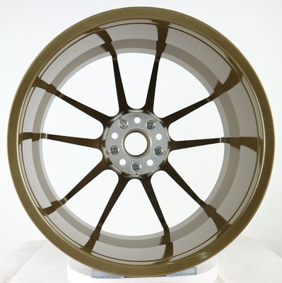 borde forjado de una sola pieza de bronce de la rueda de 19 pulgadas para el coche de competición Porsche 991 5x130