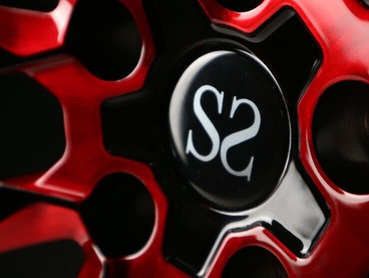 el borde forjado rojo escalonado pulgada de la rueda de la llama 21*10 cutomize el diseño para el Benz