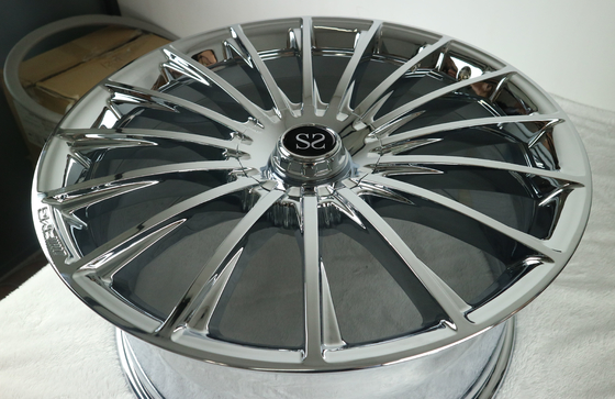 22 20 pulgadas para el Benz s65 5x112 forjaron bordes de las ruedas de coche de la aleación de aluminio del cromo del monoblock