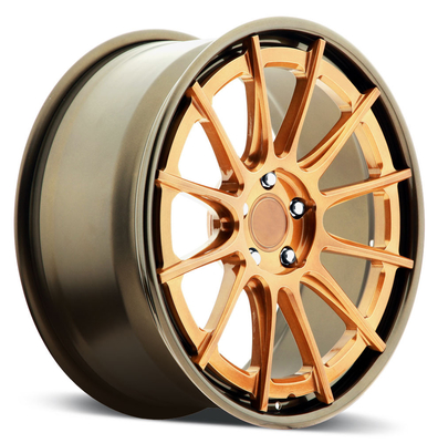El labio de cobre del bronce del lustre del claro del lustre coche de 22 pulgadas bordea las ruedas para el F-16 del bmw x6