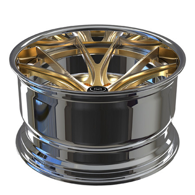 el centro pulido barril de 20x11 5x112 cepilló los bordes de oro para la rueda de coche cóncava profunda de S5 Monoblock