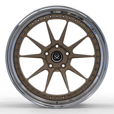 Aston Martin Vantage 2 pedazos forjó la rueda Rim Custom Bolt Patterns de la aleación de aluminio 20