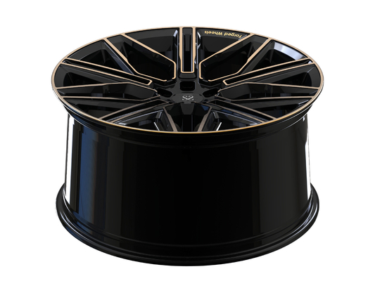 El negro del Bmw X5 y el 1 pedazo de bronce 17inch forjaron la aleación de gama alta del diseño de las ruedas