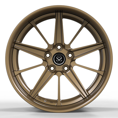 El coche de la aleación de aluminio forjó pedazos de encargo Wrangler Polished Bronze Rims de las ruedas en venta los 2