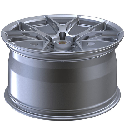 Matt Silver Porsche Forged Wheels 22 pulgadas de bordes de encargo 5x130