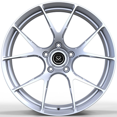 Matt Silver Porsche Forged Wheels 22 pulgadas de bordes de encargo 5x130