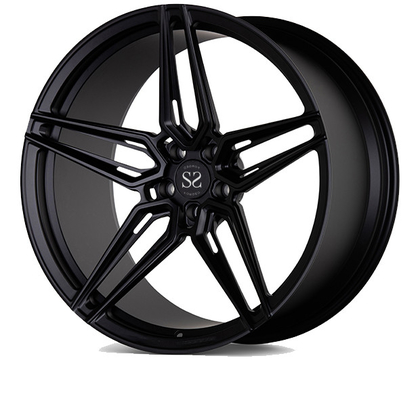 El estilo de Vossen de 1 pedazo forjó el negro brillante de las ruedas 24inch para los bordes de lujo del coche