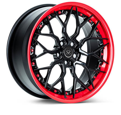 El lustre rojo del labio habló 3 pedazos forjó las ruedas alea los bordes 5X114.3 5X108 para Ferrari 488