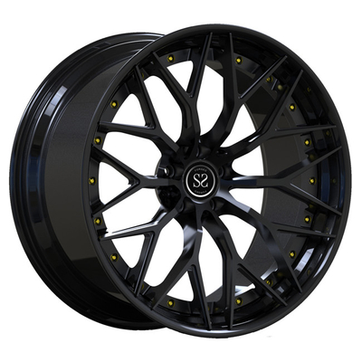 el negro 19inch 2 pedazos forjó el aluminio de las ruedas para los bordes del vehículo de pasajeros de BMW M2