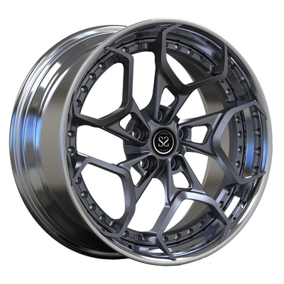 Los 2 pedazos polaco de encargo forjaron las ruedas 20inch de los bordes para el gris de Mercedes Benz A35