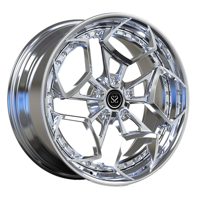 Chrome rueda paso de encargo forjado 2 pedazos bordea 20inch para Mercedes Benz A35