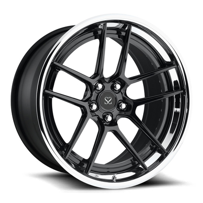 Mejor rueda de plata de 22 aleaciones cóncava de bordes del coche con 5x114.3 para modificado para requisitos particulares