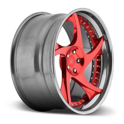 19x9.0 3PC forjó los bordes de la aleación de aluminio para el GOLF Mk6 GTD