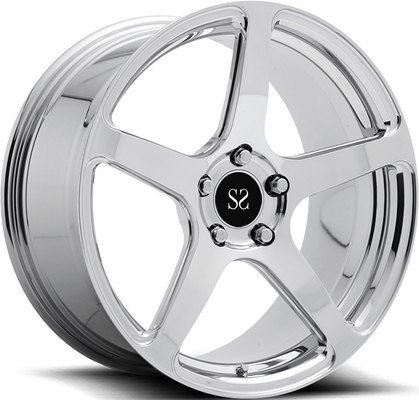 Chrome modificó la pulgada forjada 1 pedazo del borde para requisitos particulares 22x9.5 22x10.5 de la rueda para el desafiador de Dodge