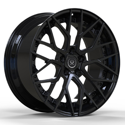 Ruedas forjadas de 2 piezas, color negro mate satinado, Dics Spoke Barrel Lip para Mercedes Benz C43, llantas de 20 pulgadas
