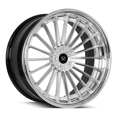 El coche forjado 3PC escalonado bordea las ruedas 22inch hechas de la aleación de aluminio 6061 T6