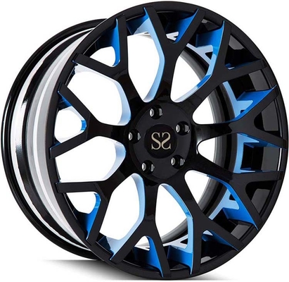 El negro brillante de encargo 3PC forjó los bordes 20inch de la aleación de 6064 - T6 SAE J2530