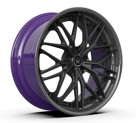 5x112 forjó las ruedas de Monoblock para el metal de arma oscuro pulió BMW 5 bordes 20inch