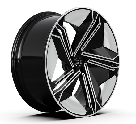 El negro forjado cóncavo profundo del borde 23x10.5 de la rueda de Monoblocok trabajó a máquina la cara Audi RS Q8