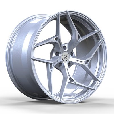 Los bordes de Monoblock forjaron las ruedas de 1 pedazo que 20inch 20X11 cepilló la aduana de plata