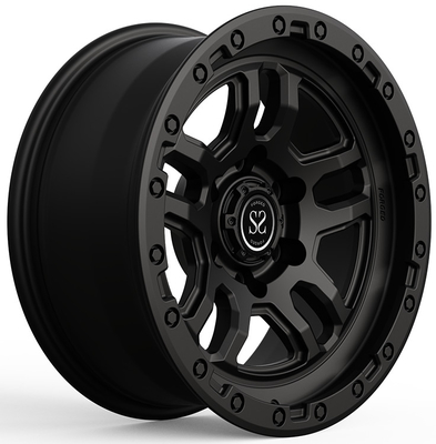20x8.5 6x114.3 Monoblock forjado negro de encargo bordea para NISSAN NAVARA D23